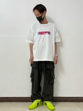 「9090（ナインティナインティ）のアイテム」を使った、Junya Kasugaさん（メンズ・170cm）の夏コーディネート