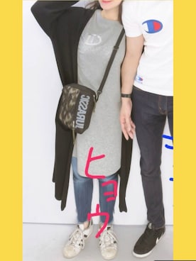 「アイテム（ワンピース/ドレス、シルバー系）」を使った、たまさん（レディース・156cm）の夏コーディネート