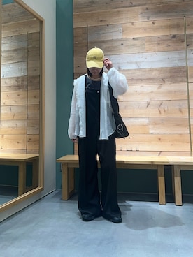 「CIAOPANIC TYPY（チャオパニックティピー）のアイテム（キャップ）」を使った、©️anaさん（レディース・158cm）の春コーディネート