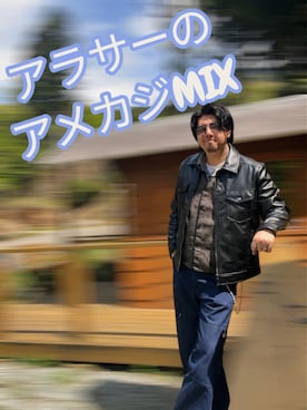 ZARAのライダースジャケットを使ったメンズ人気ファッション