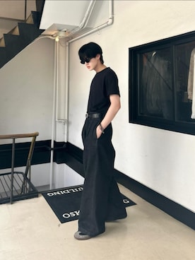 「AIVER（アイバー）のアイテム（パンツ）」を使った、AIVERさん（メンズ・176cm）の夏コーディネート