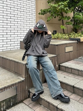 「AIVER（アイバー）のアイテム」を使った、AIVERさん（レディース・160cm）の秋コーディネート
