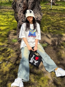 「AIVER（アイバー）のアイテム」を使った、AIVERさん（レディース・153cm）の夏コーディネート