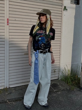 「AIVER（アイバー）のアイテム（パンツ）」を使った、AIVERさん（メンズ・176cm）の秋コーディネート