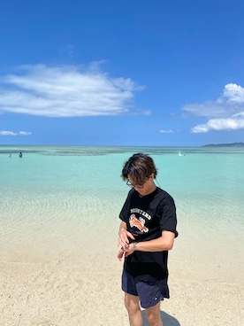 「HOOK（フック）のアイテム（Tシャツ/カットソー）」を使った、hayatoさん（メンズ・170cm）の秋コーディネート