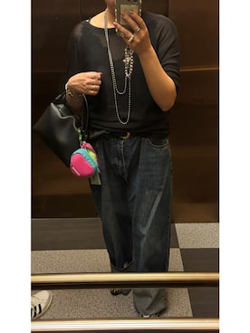 「e.m.（イーエム）のアイテム（アクセサリー）」を使った、ssakiixxxさん（レディース・150cm）の夏コーディネート