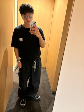 「アイテム（スニーカー）」を使った、にしのさん（メンズ・170cm・30代）の夏コーディネート