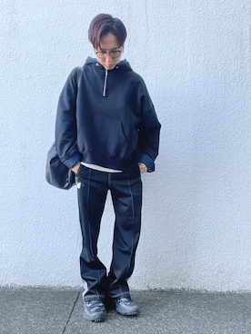 「アイテム（パーカー）」を使った、にしのさん（メンズ・171cm・20代）の秋コーディネート