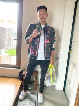 「WEEKEND(ER)（ウィークエンダー）のアイテム」を使った、ハチさん（メンズ・162cm）の秋コーディネート