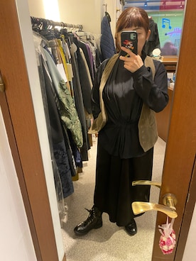 「フォロー、イイネ、お気に入り登録お願いします♡」｜「アイテム（ブーツ）」を使った、チカさん（レディース・150cm）の秋コーディネート