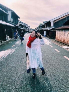 「yuni（ユニ　）のアイテム（ワンピース/ドレス）」を使った、HIMARIさん（レディース・151cm）の春コーディネート