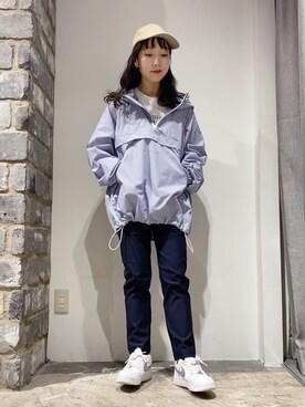 「アクティブ」｜「アイテム（ブルゾン）」を使った、やぎみさきさん（レディース・152cm）の冬コーディネート