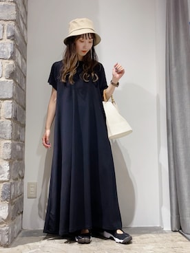 「バンブーバック」｜やぎみさきさん（レディース・152cm）の春コーディネート