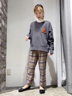 「AMERICAN HOLIC（アメリカンホリック）のアイテム（パンプス）」を使った、やぎみさきさん（レディース・152cm）の秋コーディネート