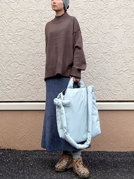 「アイテム（トップス）」を使った、kinさん（レディース・145cm）の秋コーディネート