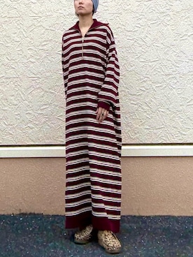 「アイテム（ワンピース/ドレス）」を使った、kinさん（レディース・145cm）の秋コーディネート