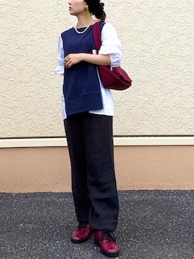「アイテム（トップス）」を使った、kinさん（レディース・145cm）の秋コーディネート