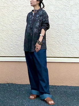 「アイテム（トップス）」を使った、kinさん（レディース・145cm）の夏コーディネート