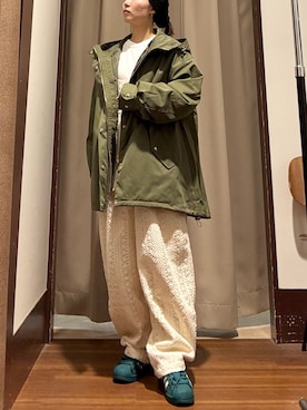 「アイテム（ダウンジャケット/コート）」を使った、kinさん（レディース・145cm）の秋コーディネート