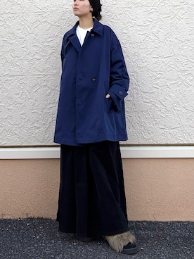 「アイテム（トレンチコート）」を使った、kinさん（レディース・145cm）の秋コーディネート