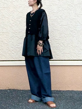 「アイテム（チュニック）」を使った、kinさん（レディース・145cm・20代）の夏コーディネート