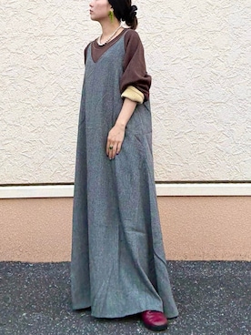 「アイテム（トップス）」を使った、kinさん（レディース・145cm）の秋コーディネート