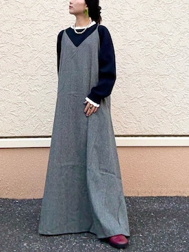 「アイテム（トップス）」を使った、kinさん（レディース・145cm）の秋コーディネート