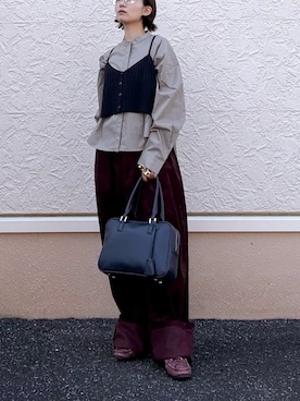 「ITEMS URBANRESEARCH（アイテムズ アーバンリサーチ）のアイテム」を使った、kinさん（レディース・145cm）の秋コーディネート