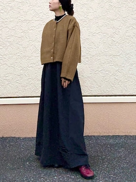 「アイテム（ワンピース/ドレス）」を使った、kinさん（レディース・145cm）の秋コーディネート