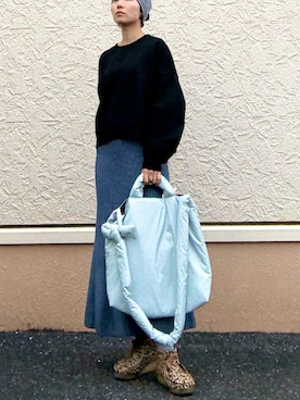 「アイテム（スウェット）」を使った、kinさん（レディース・145cm）の秋コーディネート