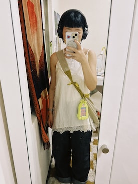 「AZUMA(アズマ)のアイテム」を使った、YU さん(レディース・155cm)の夏コーディネート