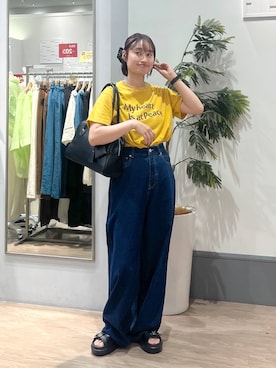 「アイテム（ヘアアクセサリー）」を使った、SAKOさん（レディース・160cm・30代）の夏コーディネート