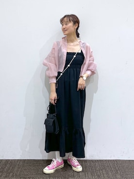 「アイテム（ワンピース/ドレス）」を使った、SAKOさん（レディース・160cm・30代）の春コーディネート
