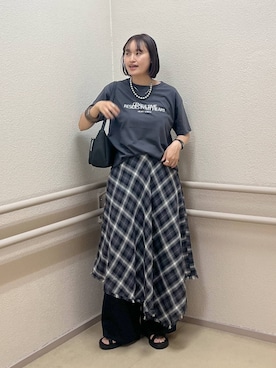 「アイテム（ショルダーバッグ）」を使った、SAKOさん（レディース・160cm・30代）の夏コーディネート
