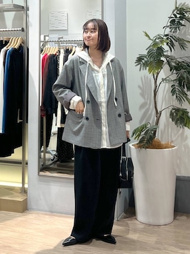 「アイテム（テーラードジャケット）」を使った、SAKOさん（レディース・160cm・30代）の秋コーディネート