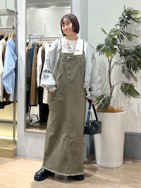 「アイテム（パーカー）」を使った、SAKOさん（レディース・160cm・30代）の秋コーディネート