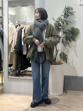 「アイテム（サンダル）」を使った、SAKOさん（レディース・160cm・30代）の冬コーディネート