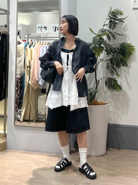 「アイテム（パンツ）」を使った、SAKOさん（レディース・160cm・30代）の夏コーディネート