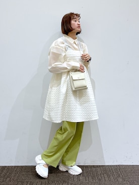 「ローリーズファーム(LOWRYS FARM)」｜「アイテム（チュニック）」を使った、SAKOさん（レディース・160cm）の春コーディネート