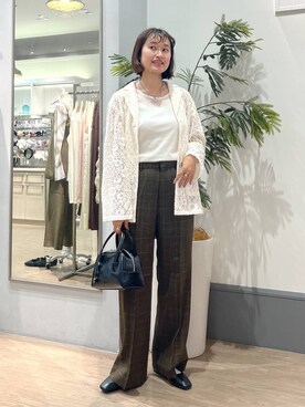 「アイテム（アクセサリー）」を使った、SAKOさん（レディース・160cm・30代）の秋コーディネート