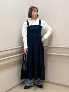 「アイテム（ワンピース/ドレス）」を使った、SAKOさん（レディース・160cm・30代）の春コーディネート