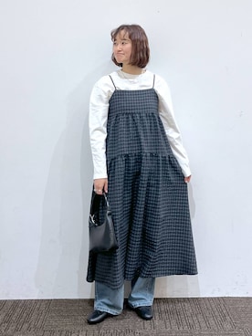「アイテム（ワンピース/ドレス）」を使った、SAKOさん（レディース・160cm・30代）の春コーディネート