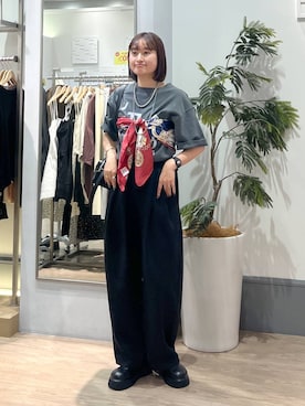 「アイテム（アクセサリー）」を使った、SAKOさん（レディース・160cm・30代）の秋コーディネート