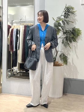「アイテム（スウェットパンツ）」を使った、SAKOさん（レディース・160cm・30代）の秋コーディネート