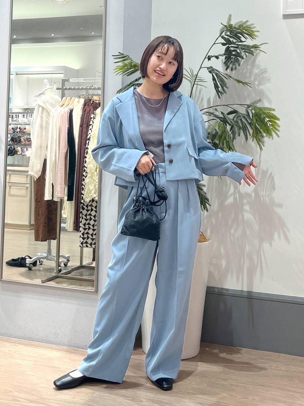 前後着用可能】2WAYシアーラッセルロングスリーブ 191371を使った