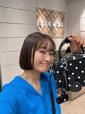 「アイテム（ボストンバッグ）」を使った、SAKOさん（レディース・160cm・30代）の秋コーディネート