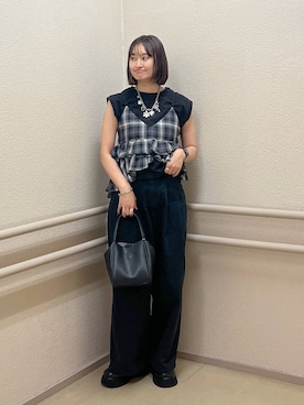 「アイテム（キャミソール）」を使った、SAKOさん（レディース・160cm・30代）の夏コーディネート