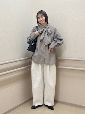 「LOWRYS FARM（ローリーズファーム）のアイテム（ソックス/靴下）」を使った、SAKOさん（レディース・160cm）の秋コーディネート