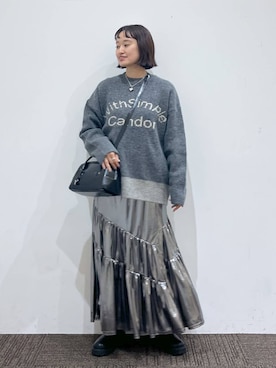 「アイテム（アクセサリー）」を使った、SAKOさん（レディース・160cm・30代）の秋コーディネート