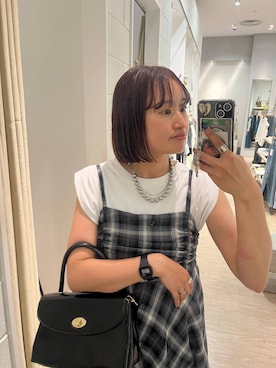 「アイテム（ボストンバッグ）」を使った、SAKOさん（レディース・160cm・30代）の夏コーディネート